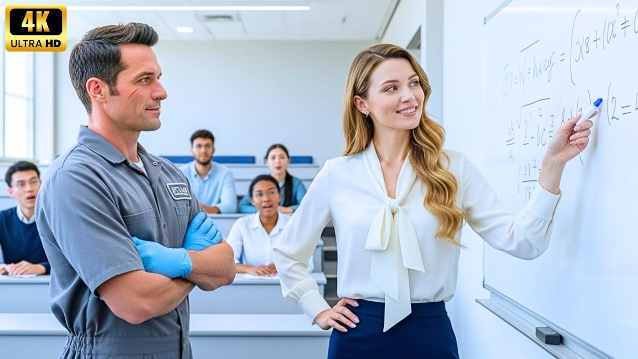 “Solve This and You Can Marry Me,” the Professor Joked — Then Went Pale When the Janitor Answered