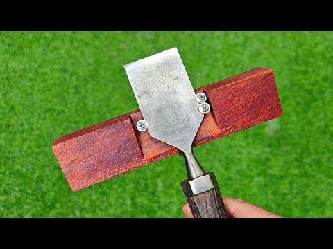 how to sharpen a razor sharp chisel - YouTube