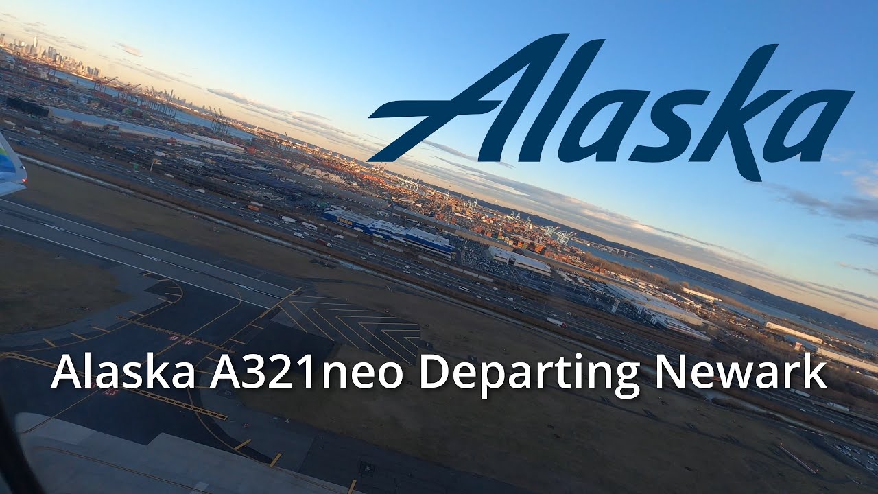Alaska A321neo Rocket takeoff from Newark (EWR) - YouTube