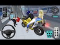 Yellow Brand New Bike Vs Bullet Train 3d Driving Class android game play video || Car Game #cargame