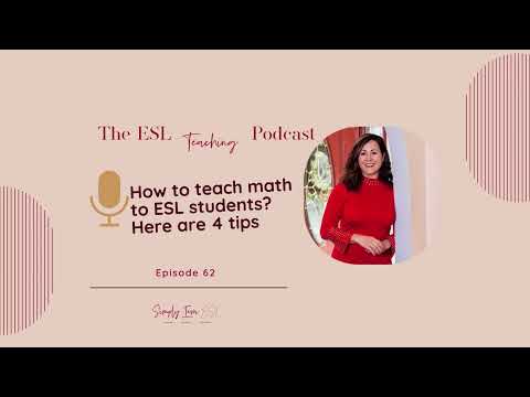 How To Teach Math Language To ESL Students | Episode 62