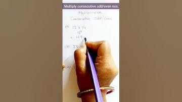 🤩 Multiply consecutive odd/even numbers with a trick #multiply #multiplication #shorts