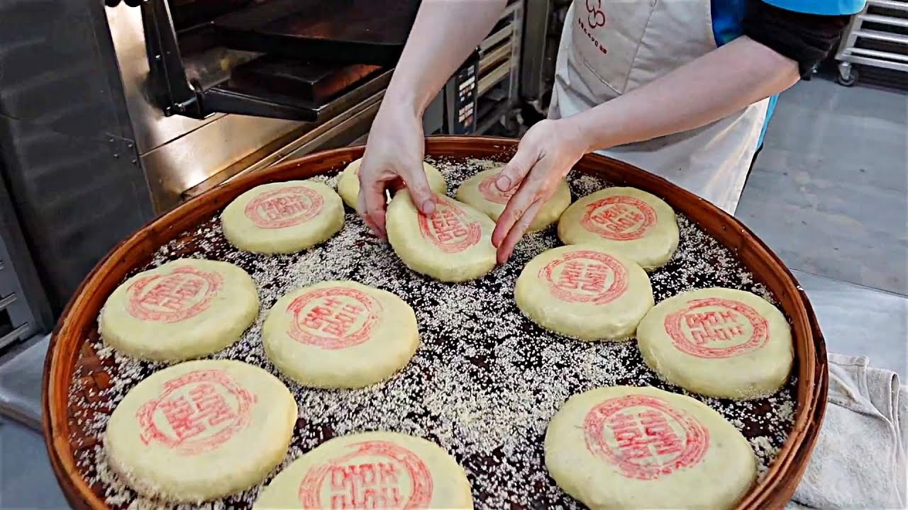 中式傳統大餅,傳統喜餅 / Traditional Chinese Pastry (Dowry cake) - Taiwanese Food