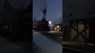 ETS 2: Steam locomotive winter express 2  #railfan #railfanning #railway #train #steam