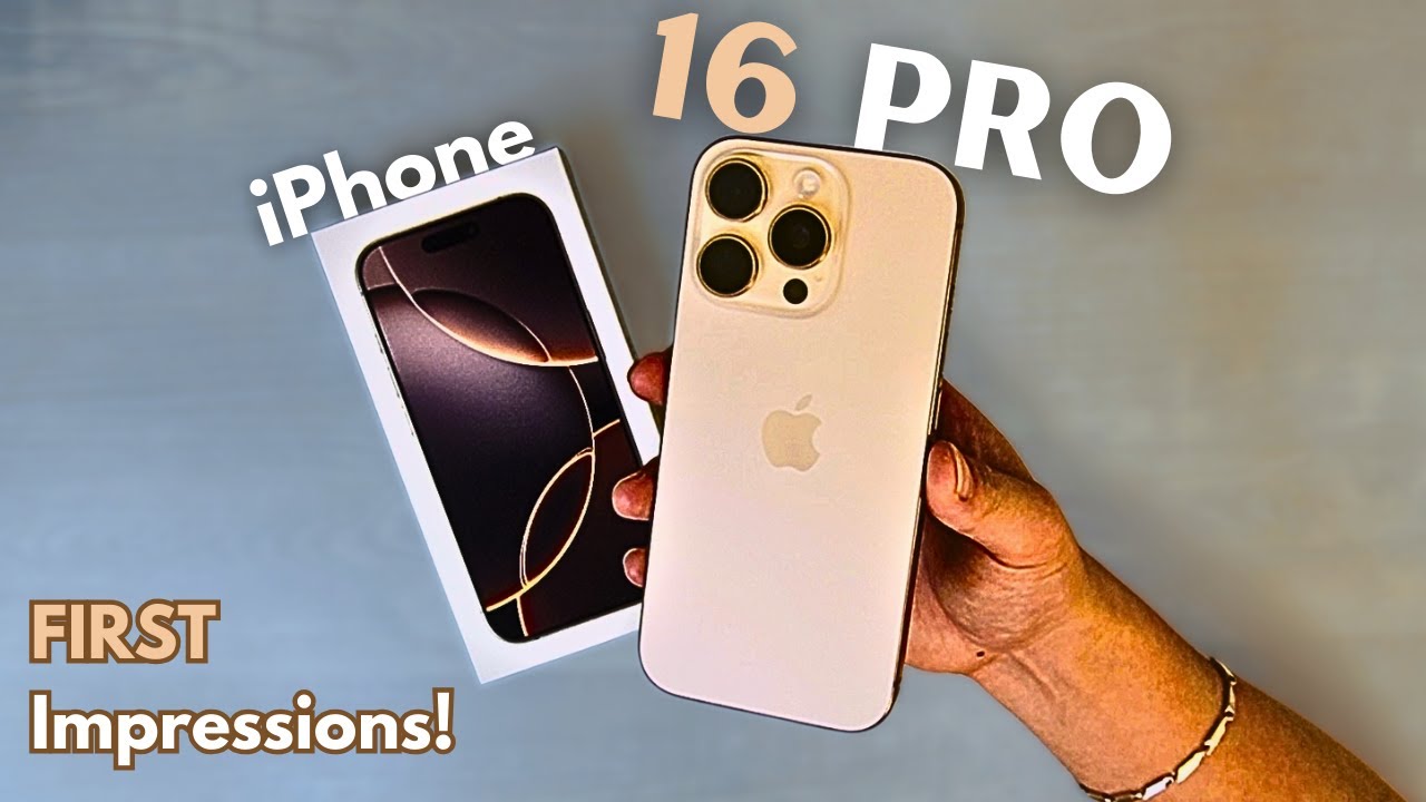 iPhone 16 Pro (Desert Titanium) First Impressions - YouTube