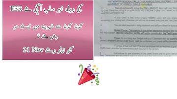 FBR SLIPS ISSUED/ FBR TEST DATE/ FBR SLIPS DATE