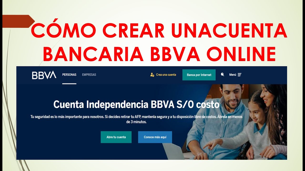 Como crear una cuenta BBVA online YouTube Como crear una cuenta BBVA online YouTube