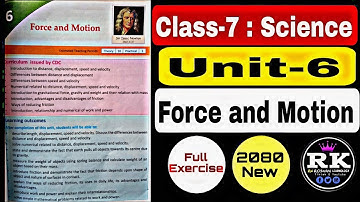 Class-7: Science Unit 6 All/Full Exercise 2080✅ || Force and Motion || Chapter-6 Exercise...❤️‍🔥❤️