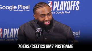 Jaylen Brown Reacts To Celtics Game 7 vs 76ers | May 14, 2023