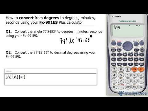 Video: How To Calculate The Degree On The Calculator