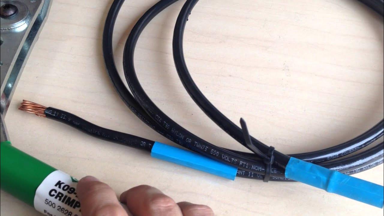 Crimping Anderson SB50 connectors YouTube