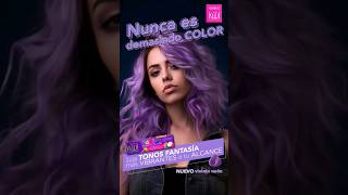 😍❤️‍🔥💜 Nuevo #tono NEÓN VIOLETA - MINI #tutorial 👈 #kuul #haircolor #cabellodecolores