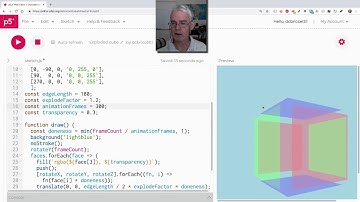 Exploded Cube Animation with p5.js