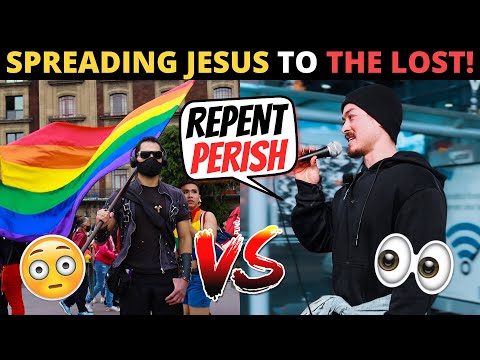STREET PREACHING JESUS TO THE LOST! (The Wicked Flee...)