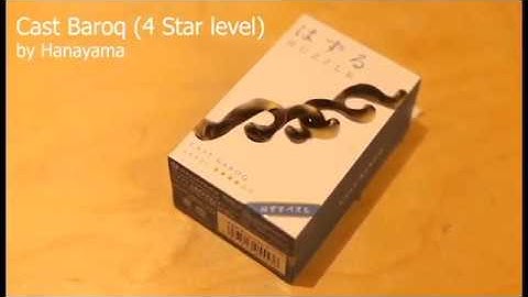 How to solve the Hanayama Cast Baroq puzzle in 30 seconds