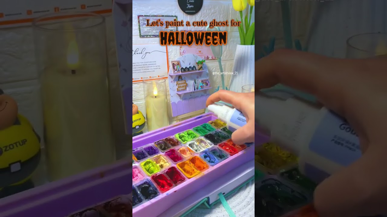 Halloween with gouache 🎃 in Neorah's Art journal 