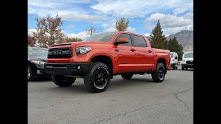 2015 Toyota Tundra TRD Pro Inferno Orange 41K Miles So Cal One Owner Truck Walk Around Tyacke Motors