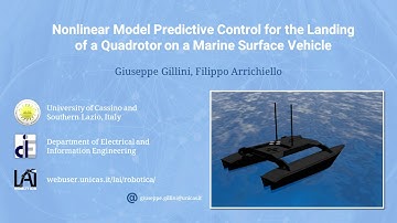 Nonlinear Model Predictive Control for the Landing of a Quadrotor on a Marine Surface Vehicle