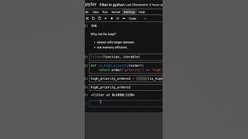 Why filters in python is memory efficient?      #codingtutorials #pythonfilterfunction