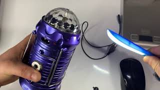 Solar Disko Topu Şarjlı Kamp Lambası El Feneri Bigem BM-530 #kampgereçleri #bayindirelektronik