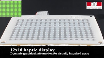 12x16 haptic display: dynamic graphical information for visually impaired users