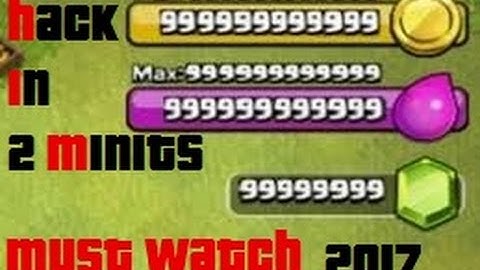 HOW TO HACK CLASH OF CLANS IN 2 MINUTES "NO BAN" 2017