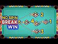 Top 5 Golden Break No Spin 8 ball pool 9 ball 1 shot win 🤯