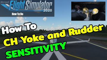 FS2020 How to CH Yoke & Rudder Sensitivity