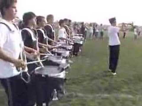 2005 Papillion La Vista High School Drumline 2nd tune at final practice