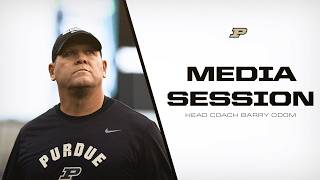 Head Coach Barry Odom Post Practice Media Session | Purdue Football