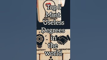 Top 5 useless degree in the world 🎓🌎 #shortsviral #motivation #studytips
