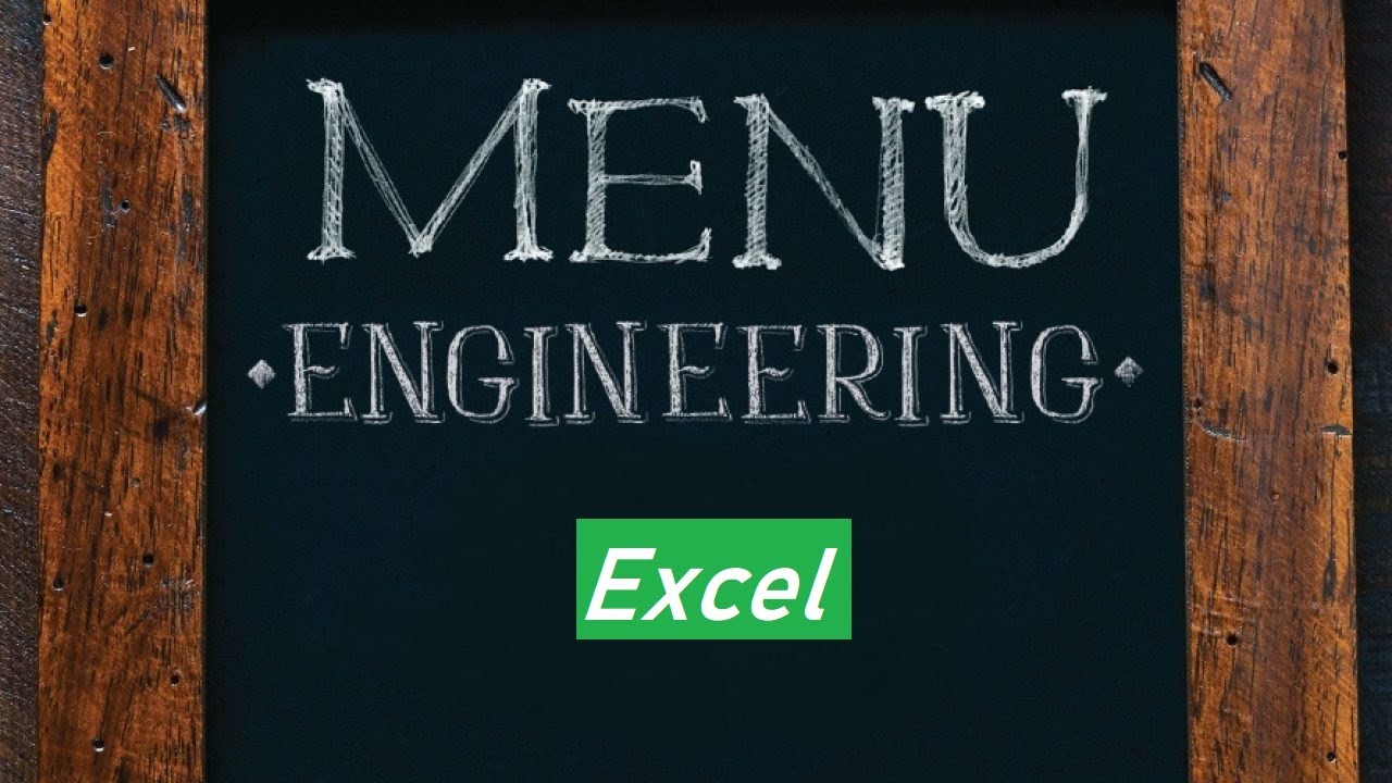 Menu Engineering Worksheet Explained: A step by step guide - YouTube