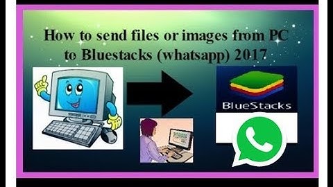 How to Import/send Files from PC to Bluestacks PC | whatsapp