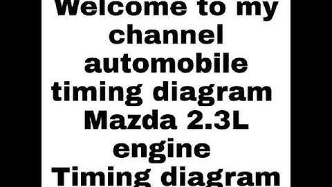Mazda 2.3L 4cylinder #shorts #mazda #engine #timing #mark