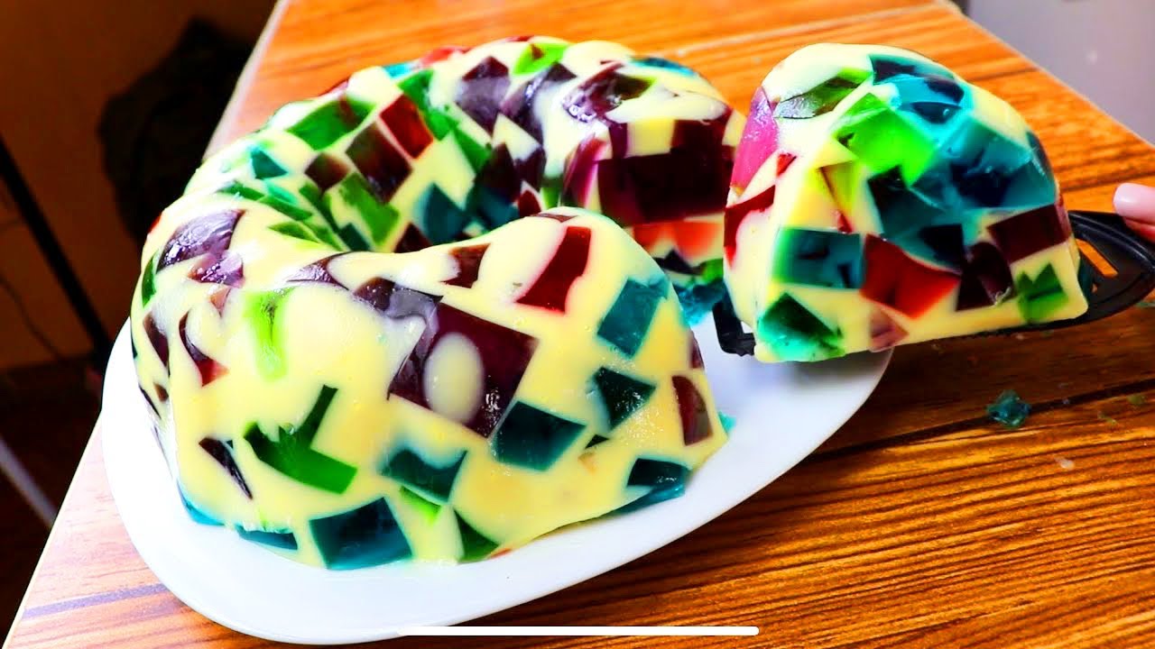 Gelatina MOSAICO con 2 ingredientes DELICIOSA 👌🏻 YouTube