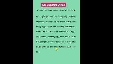 MCS-203|| What is iOS used for|| IGNOU TEE