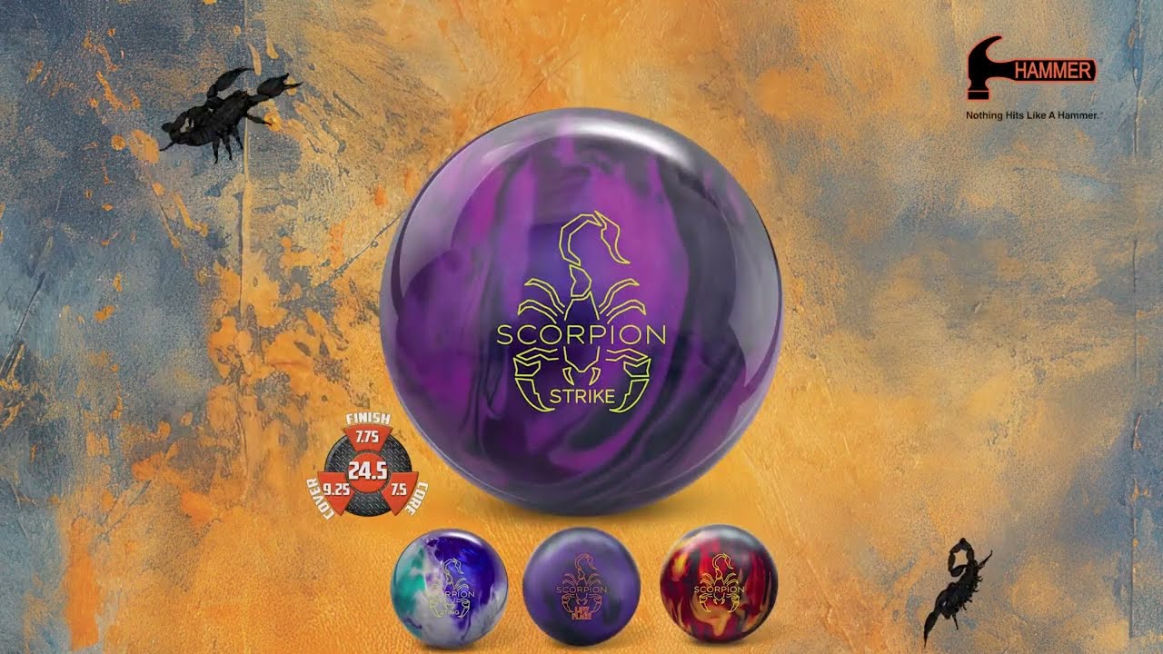 New Hammer Scorpion Strike Bowling Ball Review | BowlersMart - YouTube