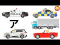 ピタゴラのりものクイズ・ア行【カタカナ・はたらくくるま】パトカー、オープンカーほか
