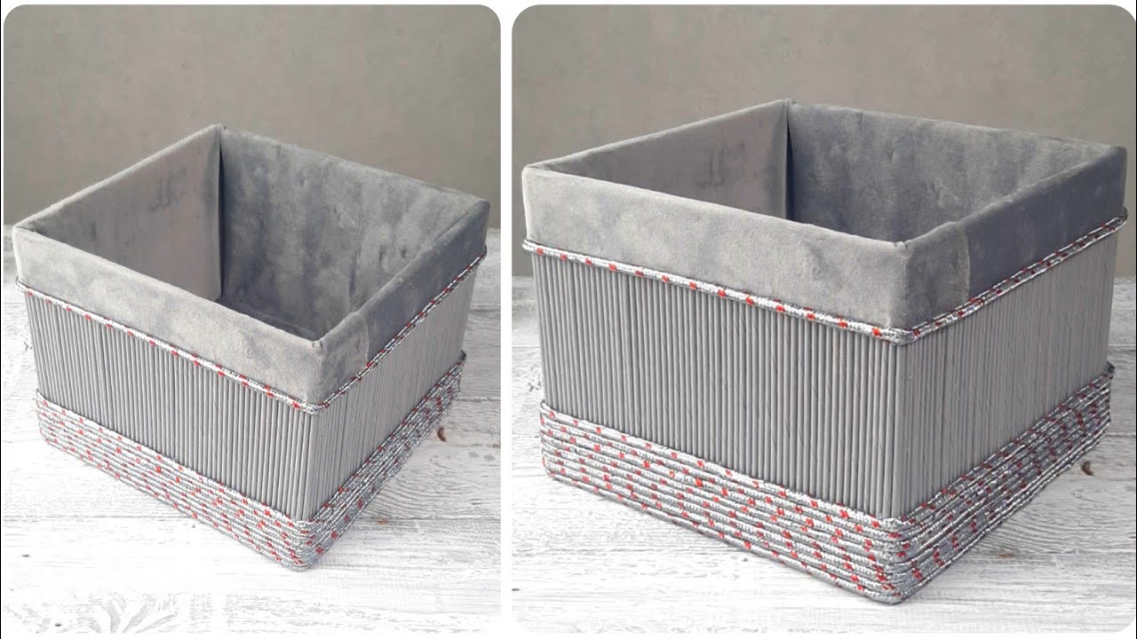 Изысканный Органайзер из Картонной Коробки и Бумажных Трубочек