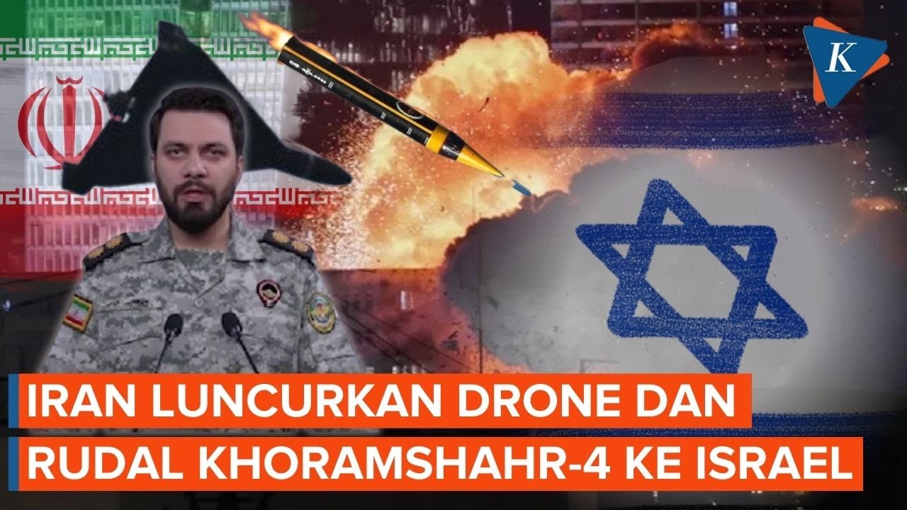 IRGC Luncurkan Drone dan Rudal Khoramshahr-4 Berhulu Ledak 1 Ton