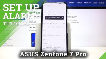 How to Set Up an Alarm Clock in ASUS Zenfone 7 Pro - Access Alarm Clock Options