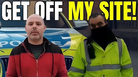 UK Security Guard Threatens Auditor With Force — Sergeant Steps In and Shuts It Down!