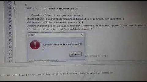 Comunicación Serial de NetBeans(JAVA) a Arduino
