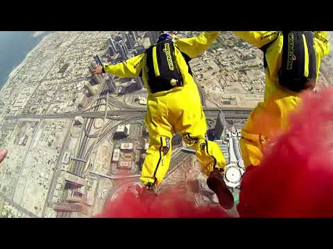 Burj Khalifa Pinnacle BASE Jump   4K