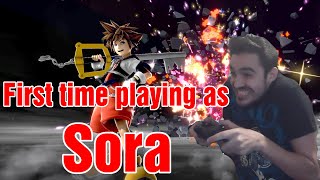 Me playing as Sora for the first time in Super Smash Bros Ultimate