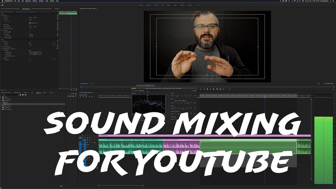 Professional sound mixing for YouTube | Premier Pro