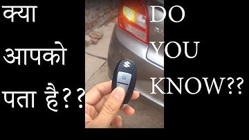 Hidden features of Maruti cars key