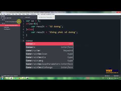 TYPESCRIPT 01 - Biến Trong TYPESCRIPT
