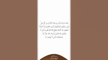 تلاوة في دقيقة | سورة الروم | الآيات من ٥٨ إلى ٦٠ | الشيخ علي جابر