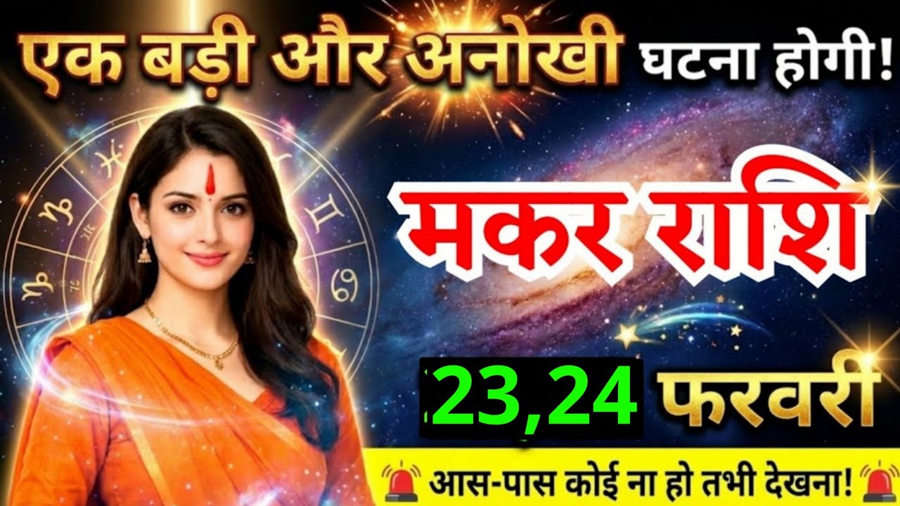 24 फरवरी, मकर राशि वालों एक बड़ी और अनोखी घटना होगी, Makar Rashi